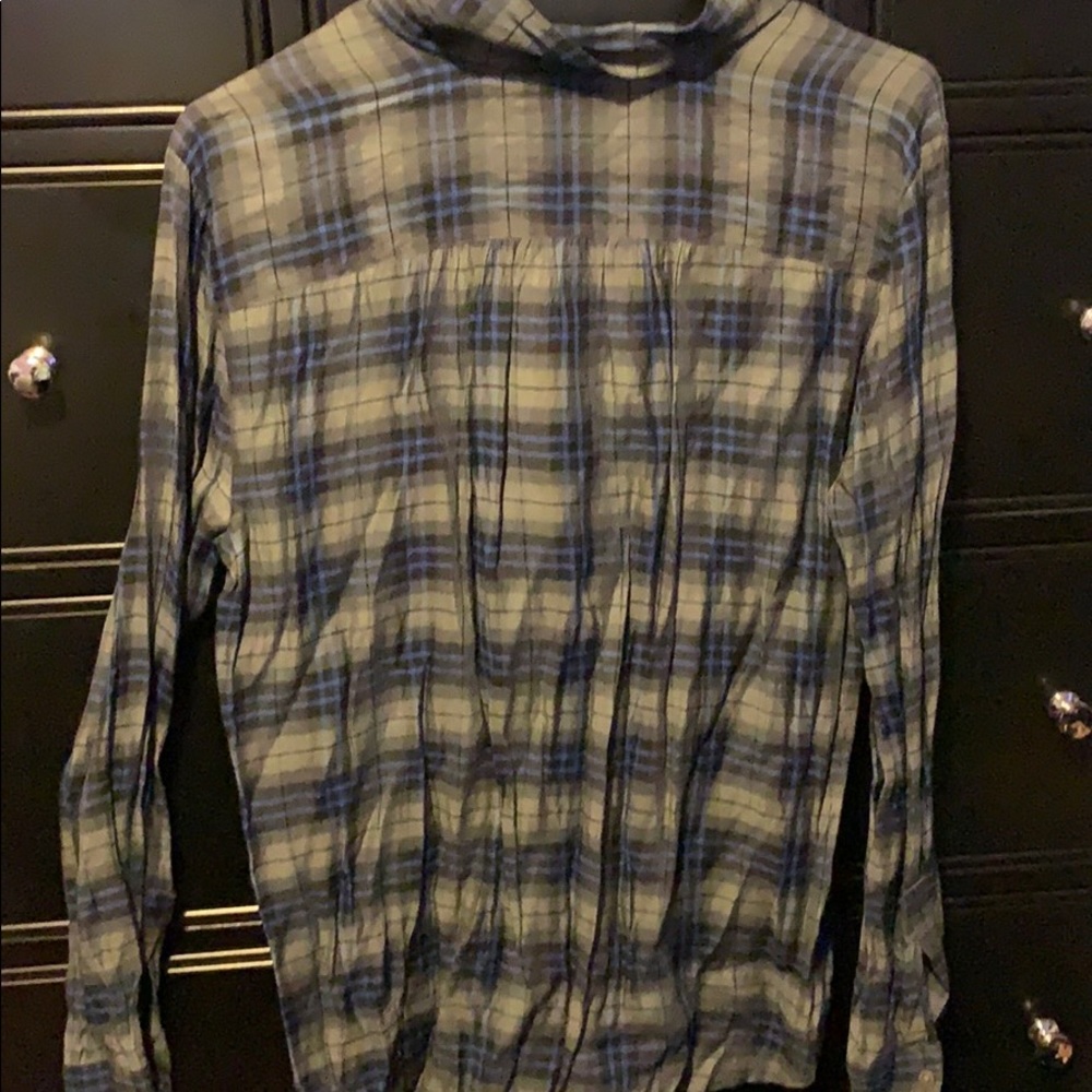 Loft plaid button down - Picture 4 of 4